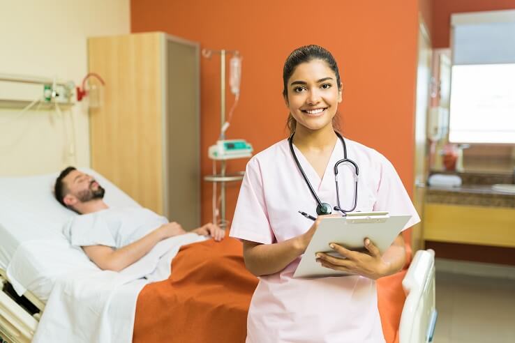confident femal doctor image